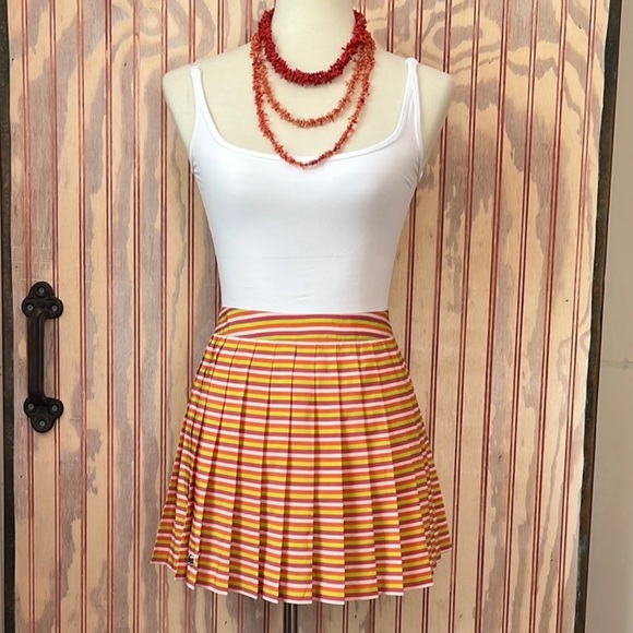 Lacoste Dresses & Skirts - Lacoste Multicolor Striped pleated tennis Skirt size 40